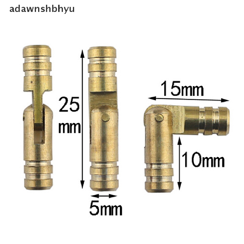 Adawnshbhyu 10Pcs Kotak Perhiasan Tembaga Kuningan Tersembunyi invisible concealed barrel hinge