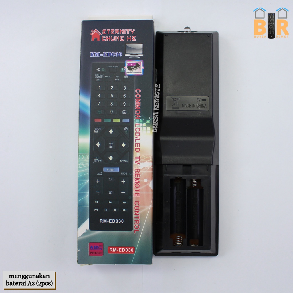 Remot / Remote SONY LCD LED BAVIA RM ED030 / ECERAN Dan GROSIR