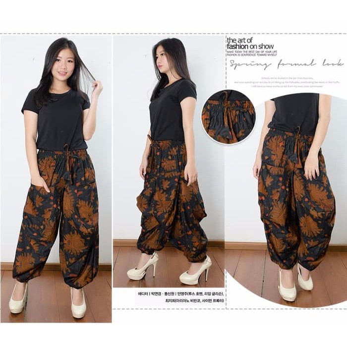 SB Collection Celana Panjang Alifia Longpants Aladin Joger Batik Wanita