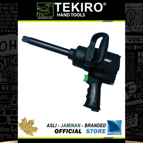 Kunci shock angin 1 inch tekiro twin hammer palu ganda raksasa alat pembuka baut tenaga angin kunci 
