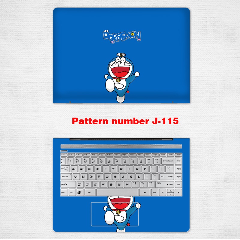 Doraemon Computer Stickers Computer Laptop Skin Vinyl 2 Sides Laptop Skin for 11/12/13/14/15/17 Inch Universal Lenovo G510 / G50 / G470 / G480 Computer Sticker 14 / 15.6-inch G40-80 Notebook R720 Film S410 Y50-70 Protective Film Y520 S400 Animation