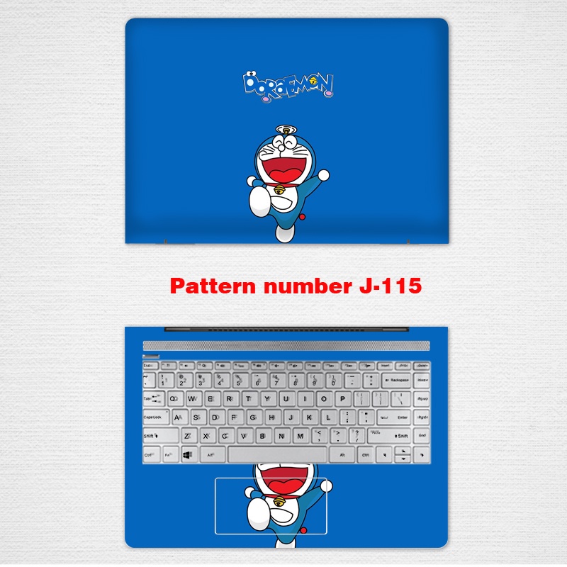 Doraemon Computer Stickers Computer Laptop Skin Vinyl 2 Sides Laptop Skin for 11/12/13/14/15/17 Inch Universal Lenovo G510 / G50 / G470 / G480 Computer Sticker 14 / 15.6-inch G40-80 Notebook R720 Film S410 Y50-70 Protective Film Y520 S400 Animation