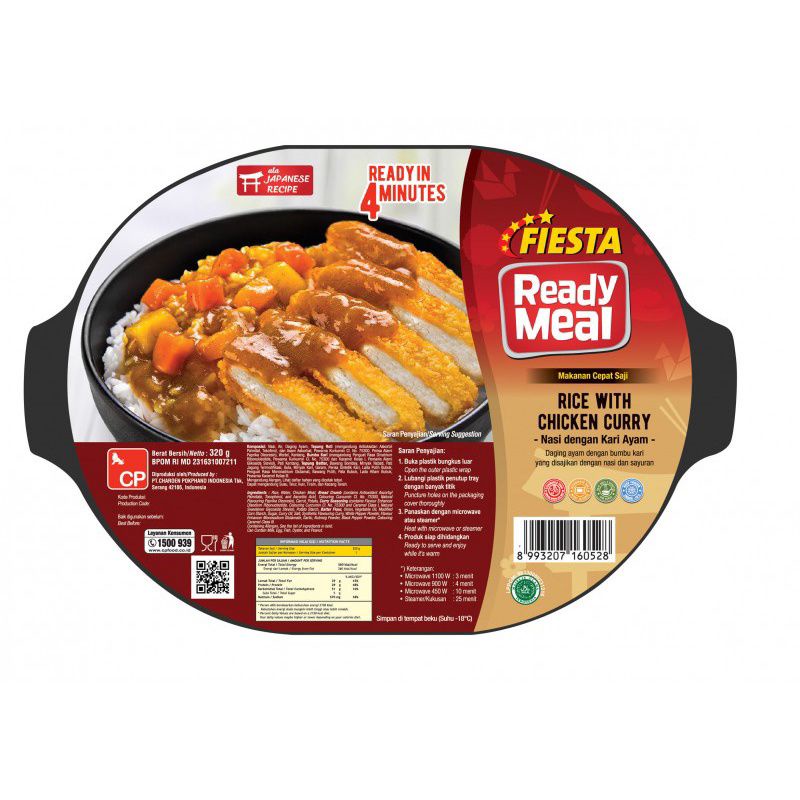 

Fiesta Ready Meal Rice with Chicken Curry 320gr / Nasi Kari Ayam