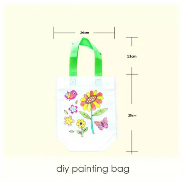 DIY PAINTING BAG mewarnai tas + spidol