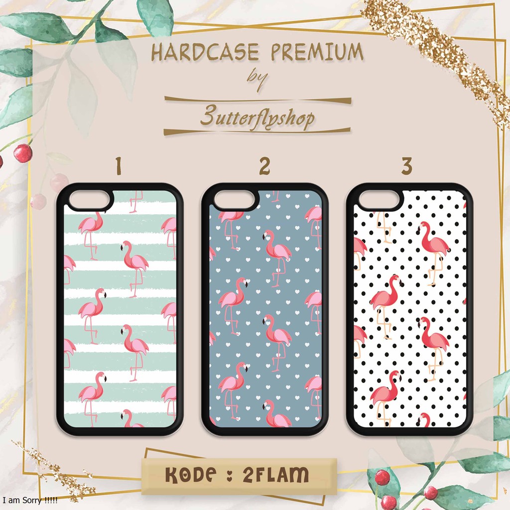 [HARDCASE] Flamingo Pinky Pattern case Oppo Vivo Realme Redmi Xiaomi Samsung Iphone