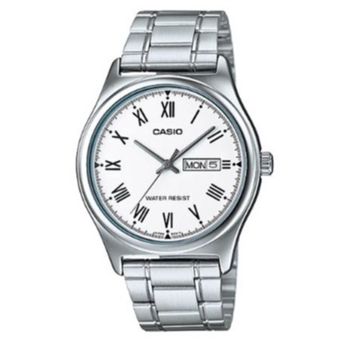 Casio Original MTP-V006D Stailess Series Hitam / Putih