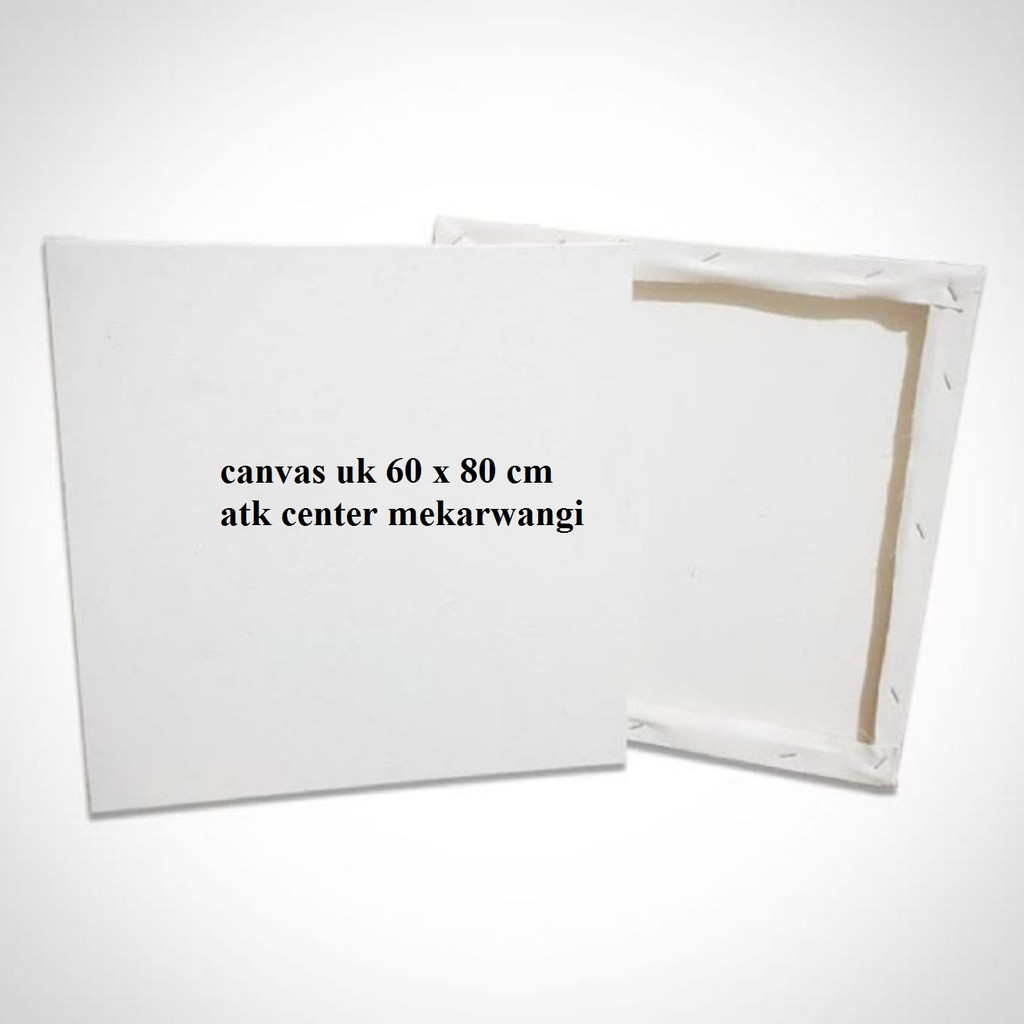 

Canvas Lukis Frame Kayu Ukuran 60 x 80 Untuk Cat acrylic / Cat Minyak / Canvas Putih