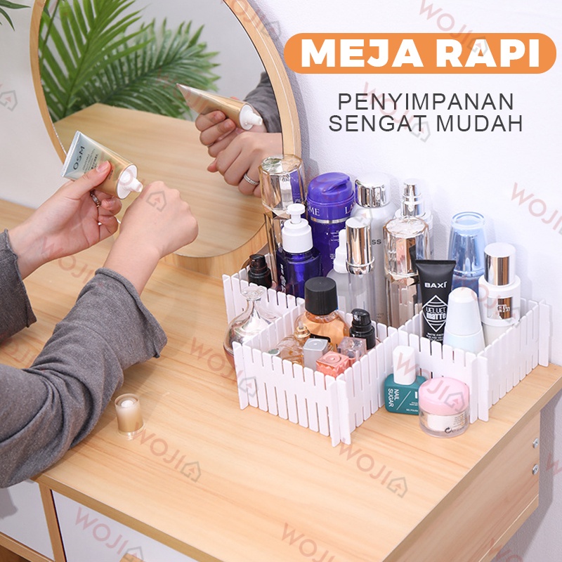 Sekat Laci Lemari Organizer Pemisah Pembatas Partisi Set 4 pcs 32x7cm