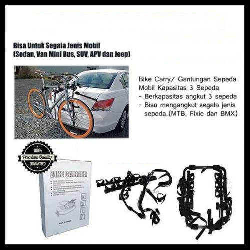 BIKE CARRIER 3 SEPEDA / BAGASI MOBIL