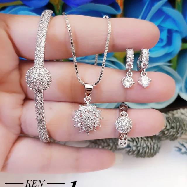 Xuping set perhiasan lapis emas 24k 0713i