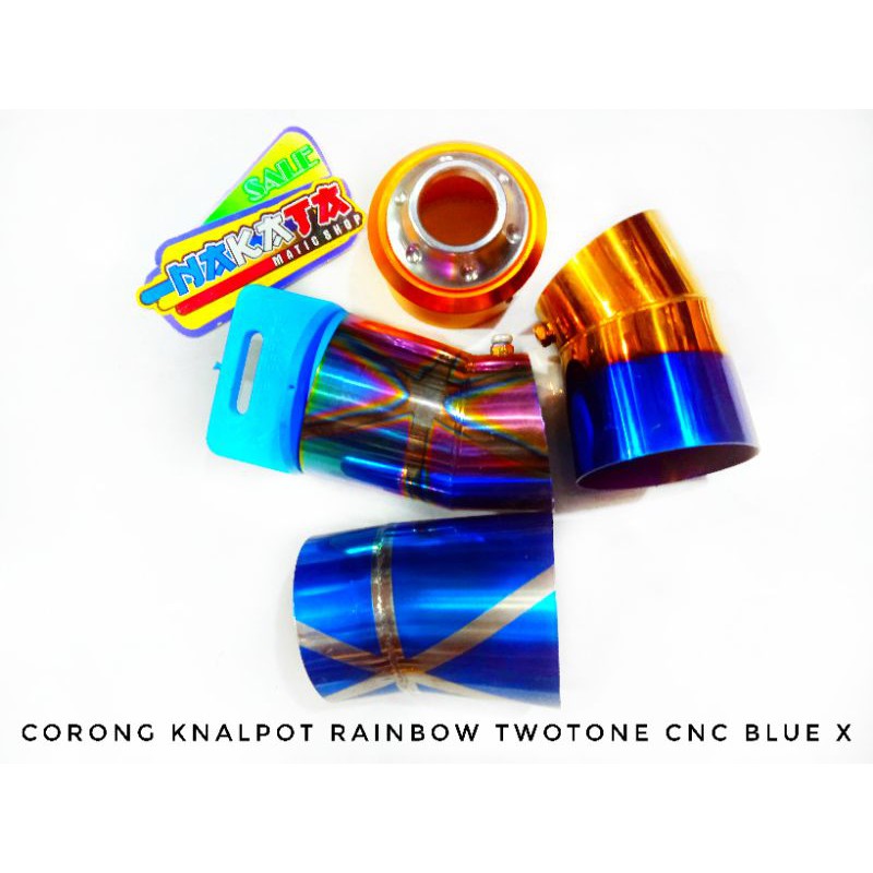 corong knalpot rainbow corong knalpot cnc corong ujung knalpot twotone corong knalpot cnc