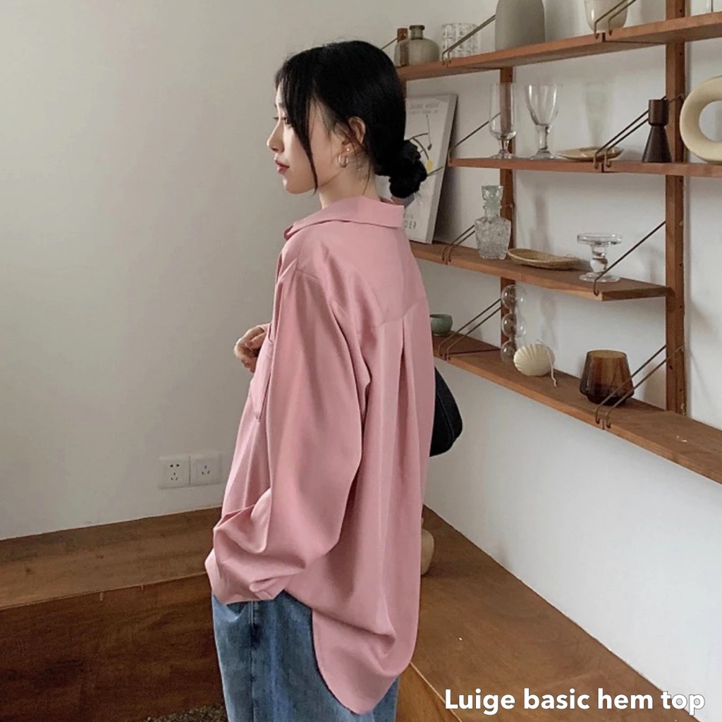 Luige basic hem top -Thejanclothes