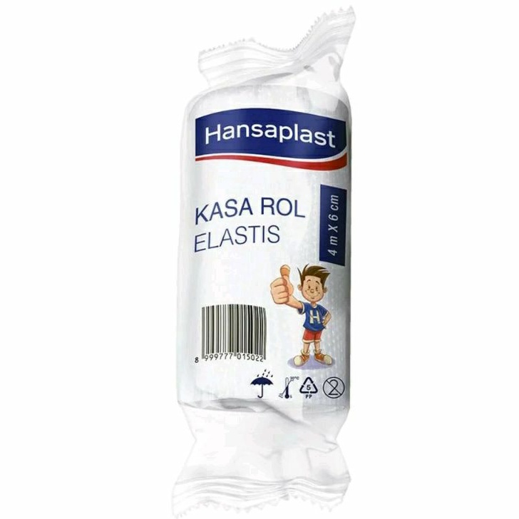 Hansaplast Kasa Roll Elastis 4m x 6cm | Kasa Plester Perban Elastis Roll Panjang 4 Meter