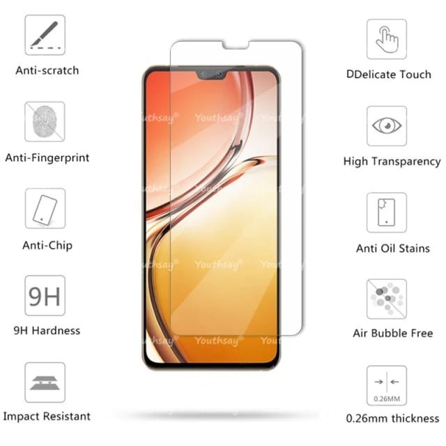 VIVO V23E / V23 5G ANTI GORES TEMPERED GLASS CLEAR ANTI GORES KACA SCREEN GUARD PROTECTOR