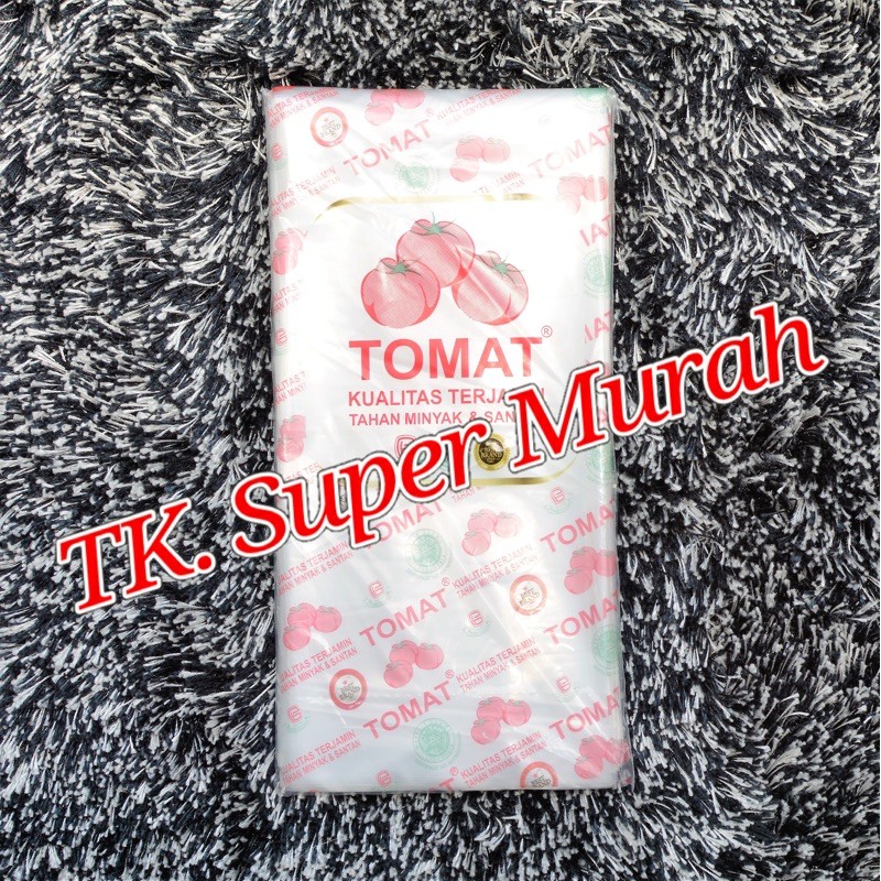 plastik PE 1/2 kg uk. 12x25 merk Tomat