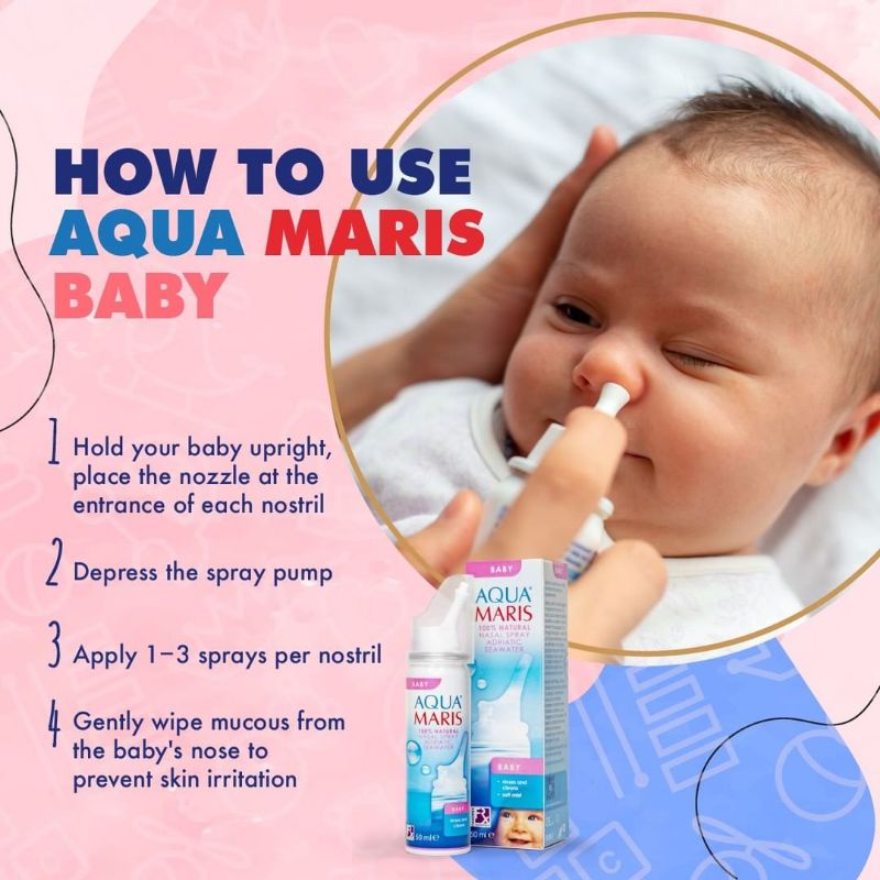 AQUAMARIS - AQUA MARIS NASAL SPRAY - SEMPROTAN HIDUNG - DAILY STRONG BABY DROPS