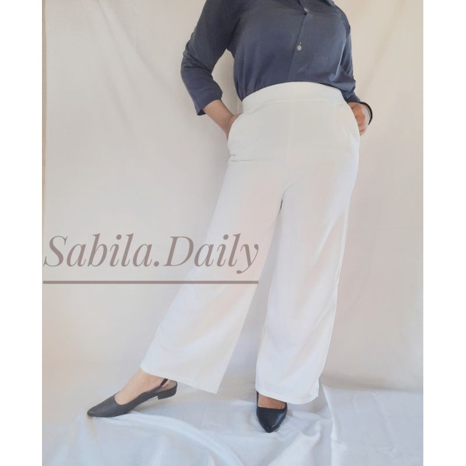 HIGHWAIST KULOT SCUBA PUTIH/KULOT SCUBA HIGHWAIST PREMIUM