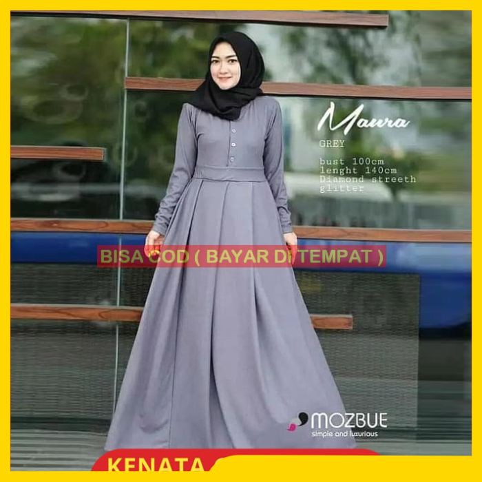 LD002 - Maura Maxi Dress Muslim Wanita