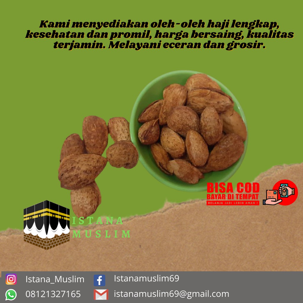 

Kacang Arab Pistachio Almond Walnut Renyah 1kg Pistacio Almon