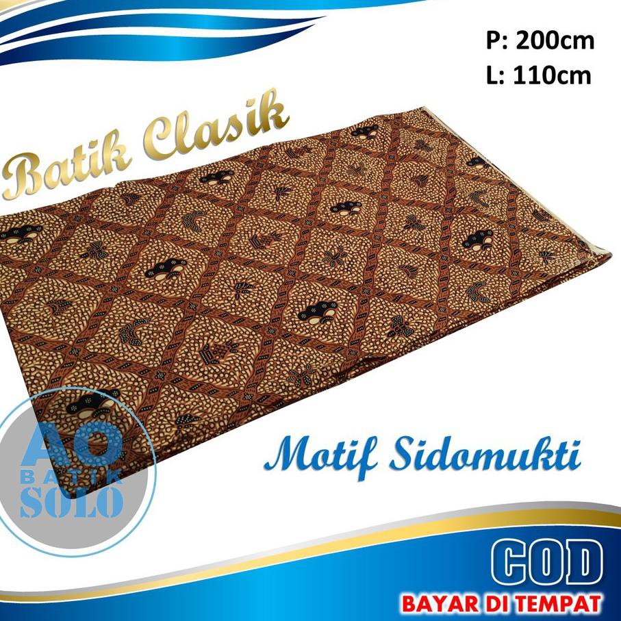 【FLASH GROSIR】 Kain Batik Jarik Motif SIDOMUKTI, Kain Batik Untuk Pernikahan, - KUALITAS PREMIUM