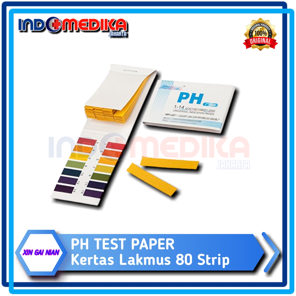 PH Test Paper / Kertas PH Meter / Kertas Lakmus 80 Strip / PH Tester