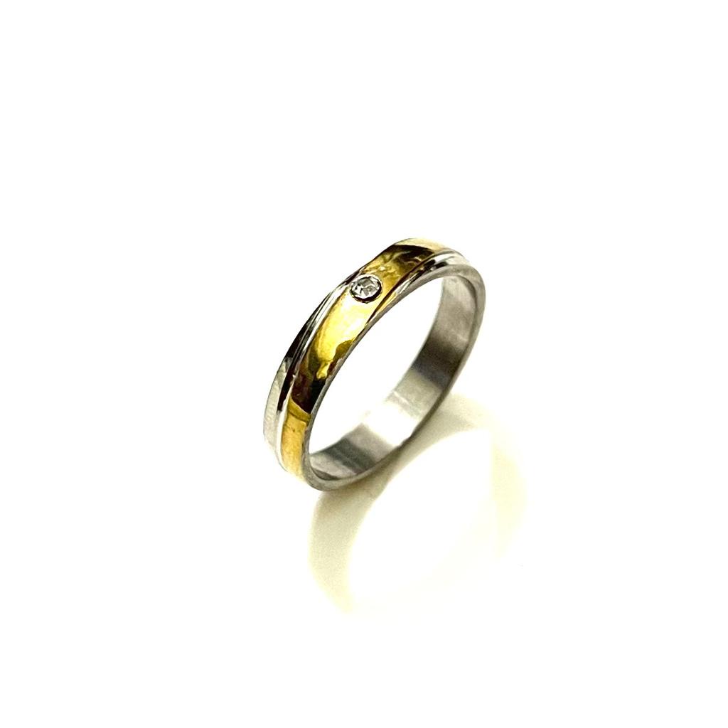 CINCIN TITANIUM WANITA/PRIA TERLARIS TERMURAH SILVER DAN EMAS