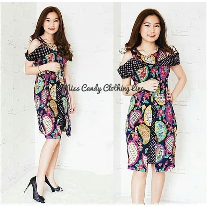 Dress Batik / Dress Batik Modern / Dress Batik Kerja - Dress Sabrina