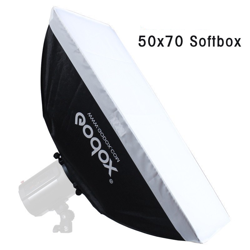 Godox Studio Softbox Flash Diffuser Camera DSLR 50 X 70 CM - SB-MS - Black