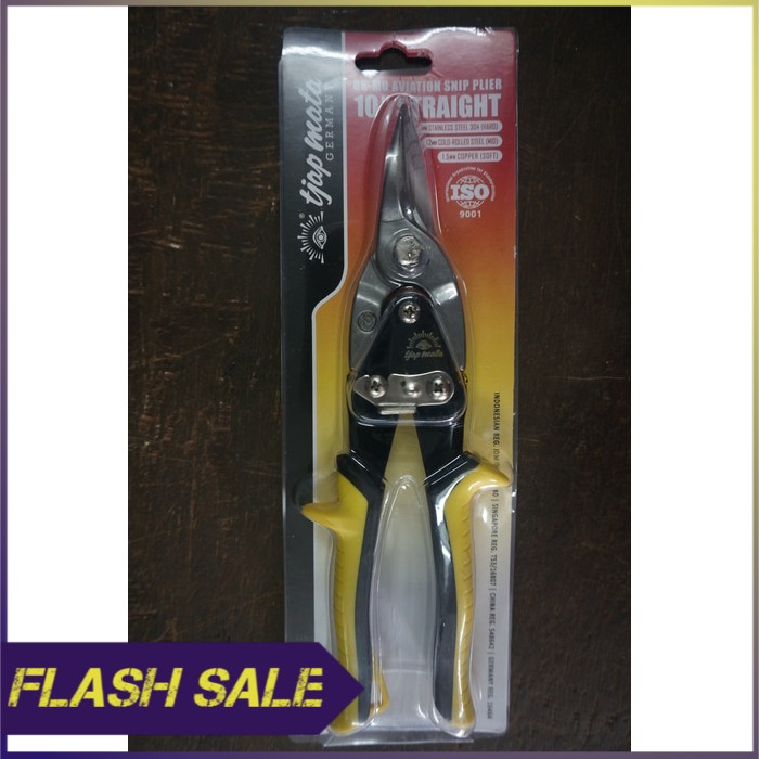 gunting seng   gunting baja ringan 10  lurus cap mata  eyebrand