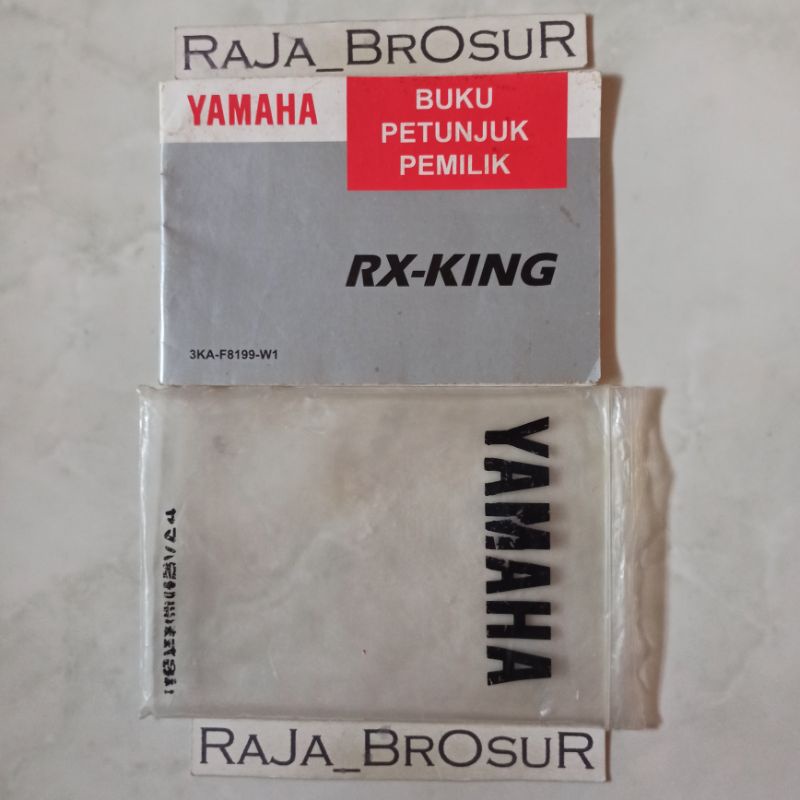 Buku petunjuk pemilik/Manual book Yamaha RX King Master 3KA 1995-2001 ORI Original