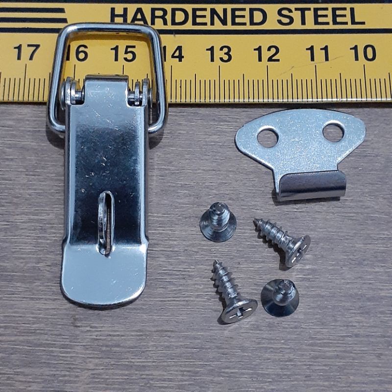 Klem gembok kunci koper spring toggle latch loaded 7.7 x 2.7 cm