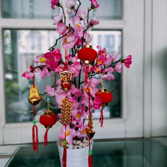 

Pohon Imlek Meihua Angpao Sincia Paket Aksesoris Hiasan Dekor Imlek