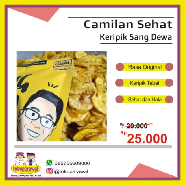 

Camilan Sehat Keripik Pisang (Varian Rasa Original)