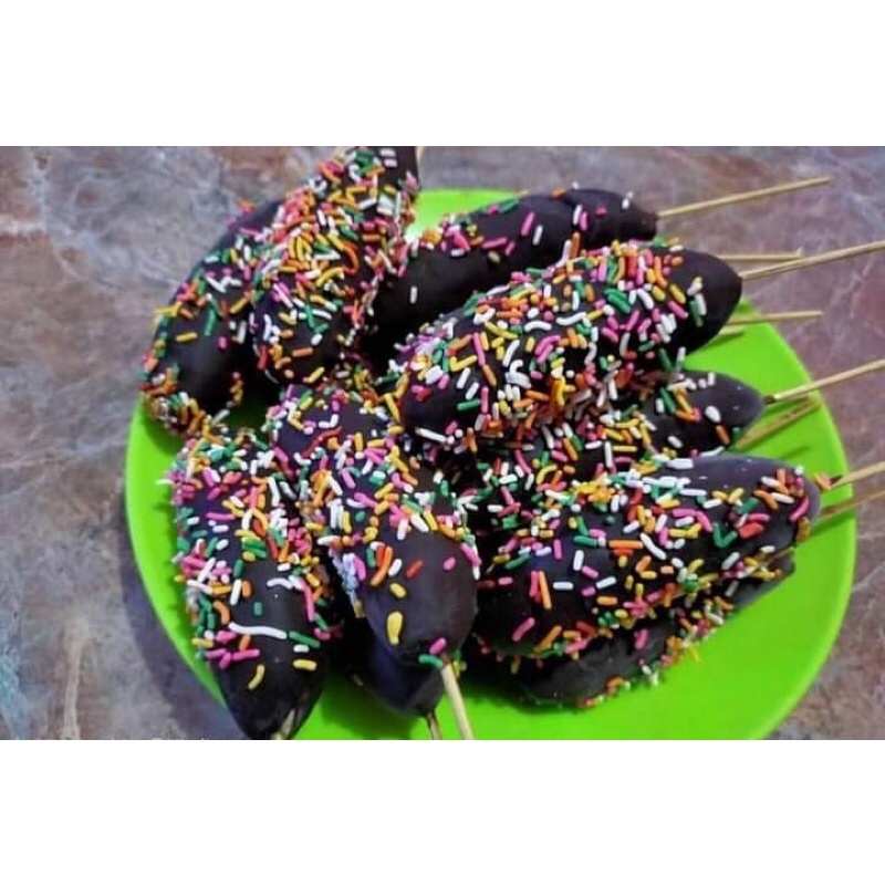 

Es sate buah beku coklat mesis