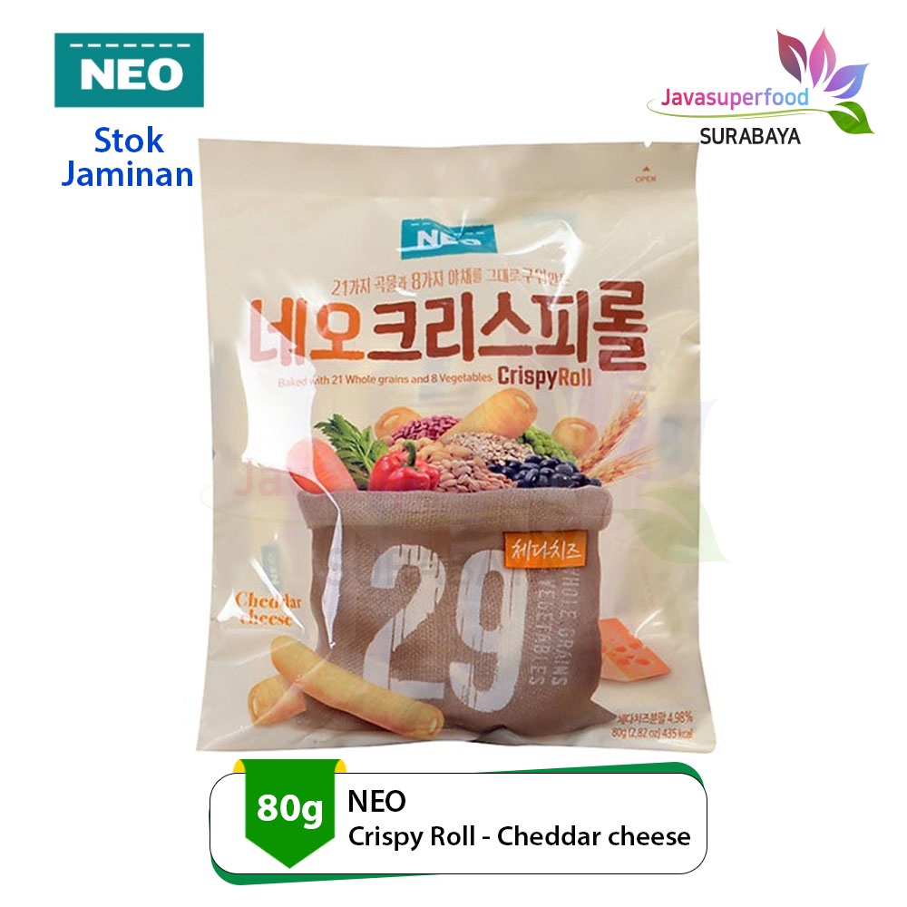 

Neo Crispy Roll Cheddar Cheese 80gr - Korea Healthy Snack