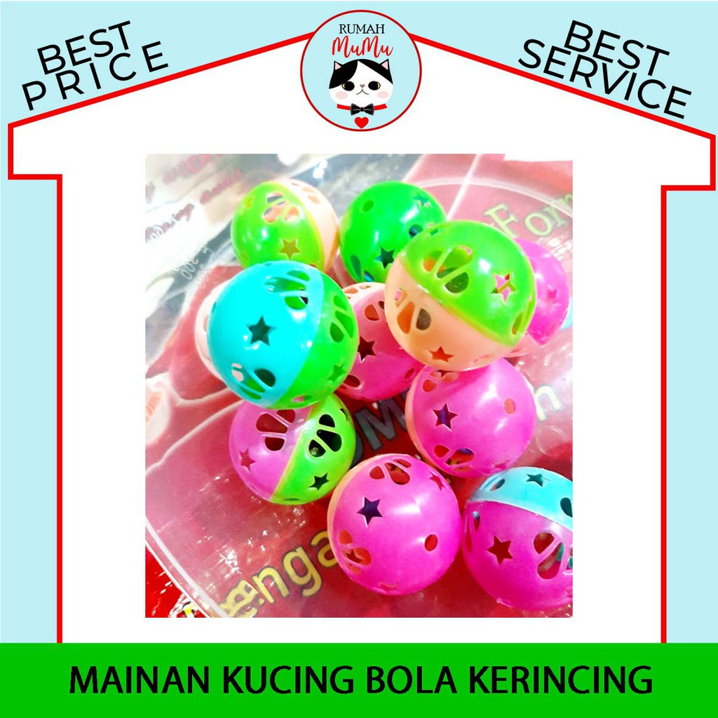 MAINAN BOLA KERINCING KUCING ANJING MURAH BERKUALITAS