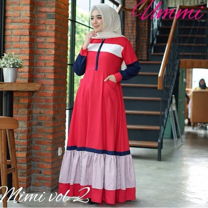 [ LD 140 ] Big Size XXXXL Baju Gamis Wanita Super Jumbo Muslim Kondangan Kekinian MASTANI A23