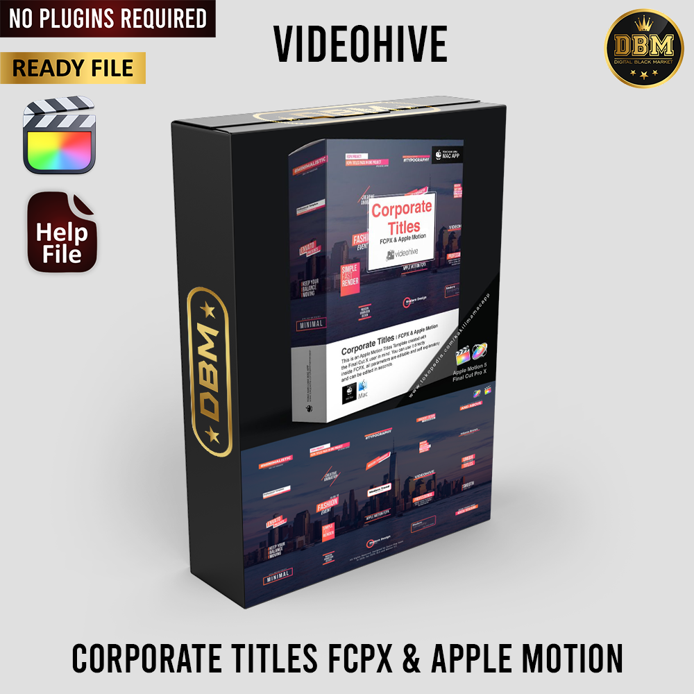 Corporate Titles Fcpx &amp; Apple Motion