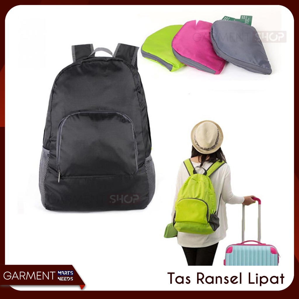  Tas  Ransel Lipat  Tas  Travel Punggung  Foldable Backpack 