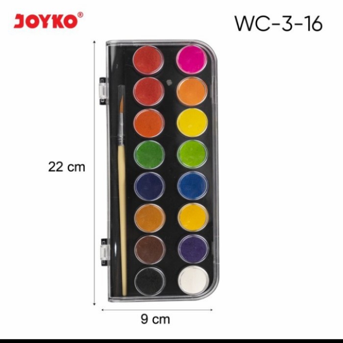 

Diskon Watercolour Set Cat Air Joyko Wc 3 - 16 Warna Berkualitas