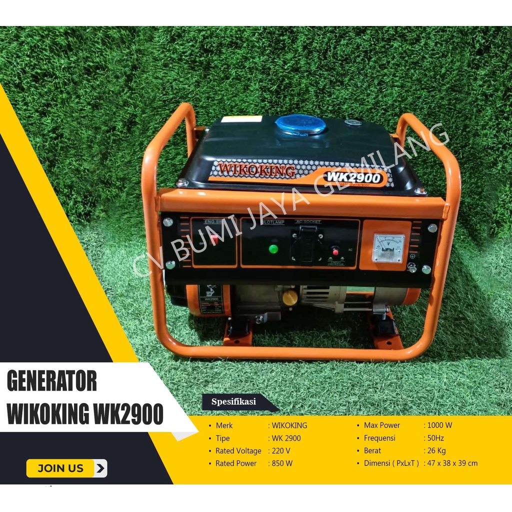 MESIN GENSET / GENERATOR WIKOKING WK 2900