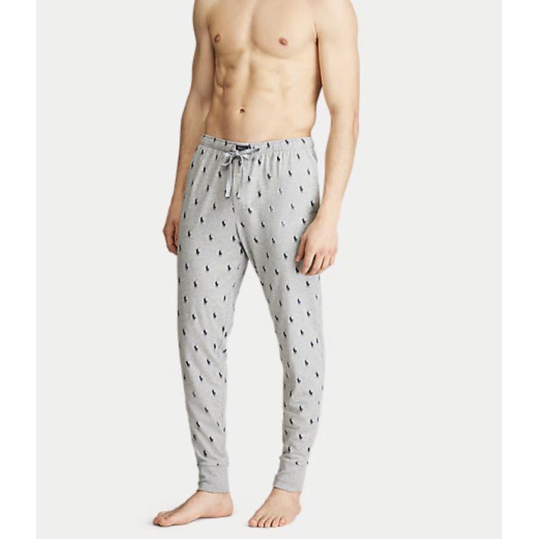 allover pony cotton jogger