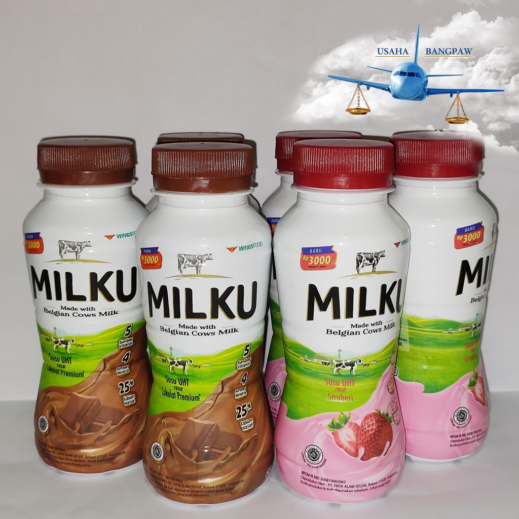 

Milku Susu Cokelat Botol Strawberry 200Ml All Variant