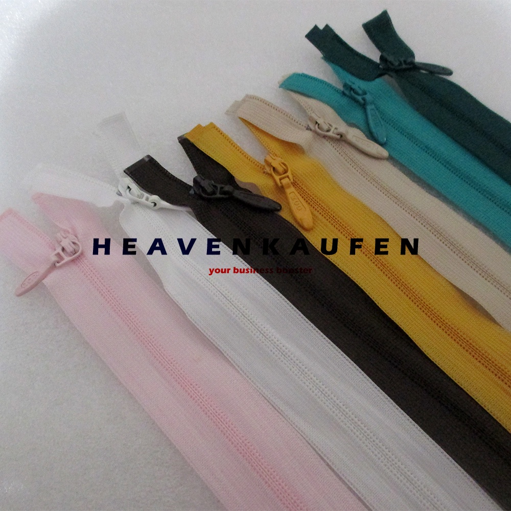 Resleting Jepang Invisible Zipper KCC 50 cm Open - End Buka - Lepas