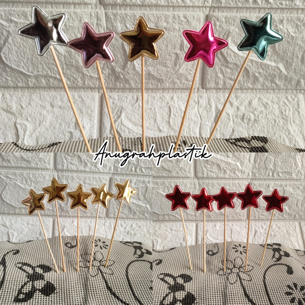 Topper cake ulang tahun / Topper Mickey Mouse / Heart / Crown / Star