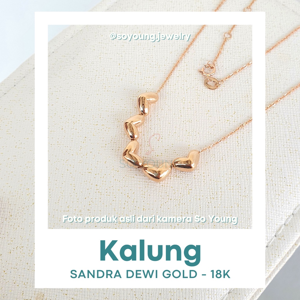 Kalung Sandra Dewi Gold VALENTINE Series NC200114 Kadar 18K
