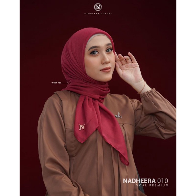 HIJAB SEGIEMPAT VOAL NADHEERA 010 ORI BY NADHEERA LUXURY