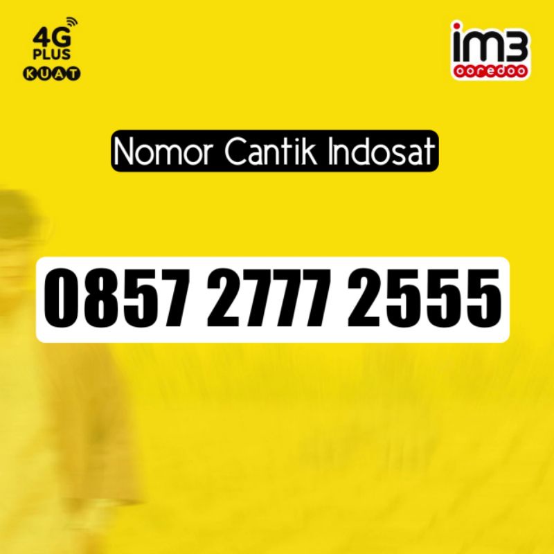 Nomor Cantik Indosat IM3 super 777 555 2777 2555 double Triple Ekor 555