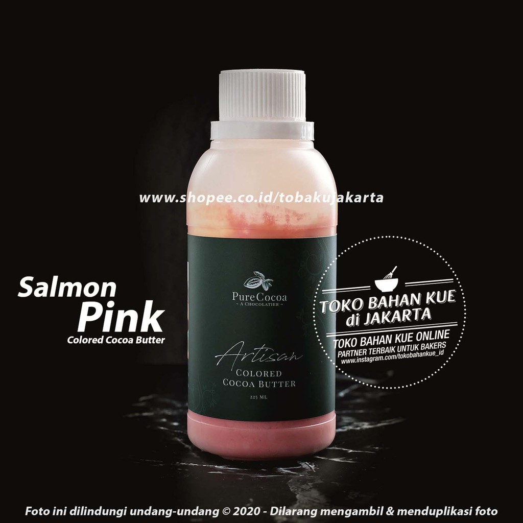 

Chocolate Coloring PINK Salmon Pure Cocoa Artisan Cocoa Butter Pewarna Cokelat Warna Merah Muda