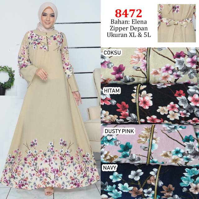 GAMIS JUMBO 5L BUNGA KAKI 8472